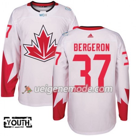 Kanada Trikot Patrice Bergeron 37 2016 World Cup Kinder Weiß